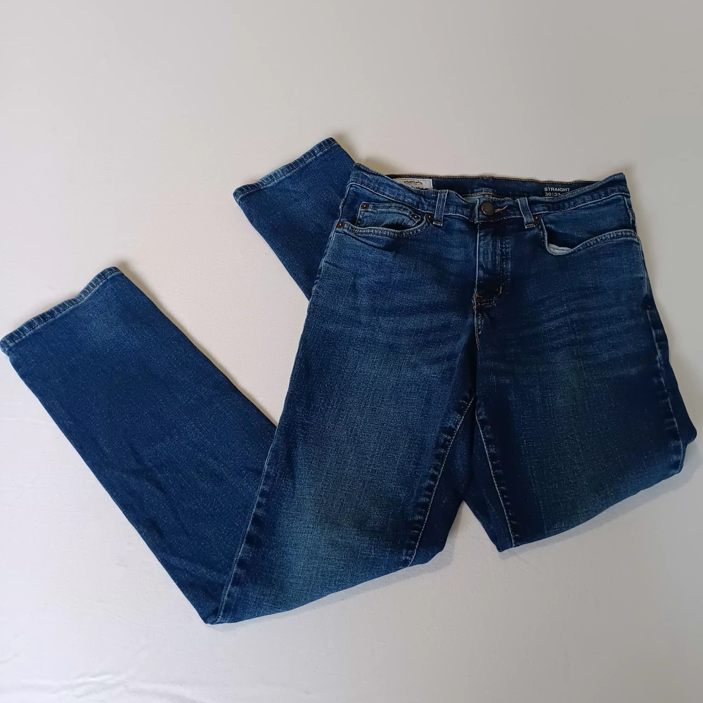 Sonoma Women's Straight Leg Jeans Size 30x32 Dark Blue Dark Wash Denim
